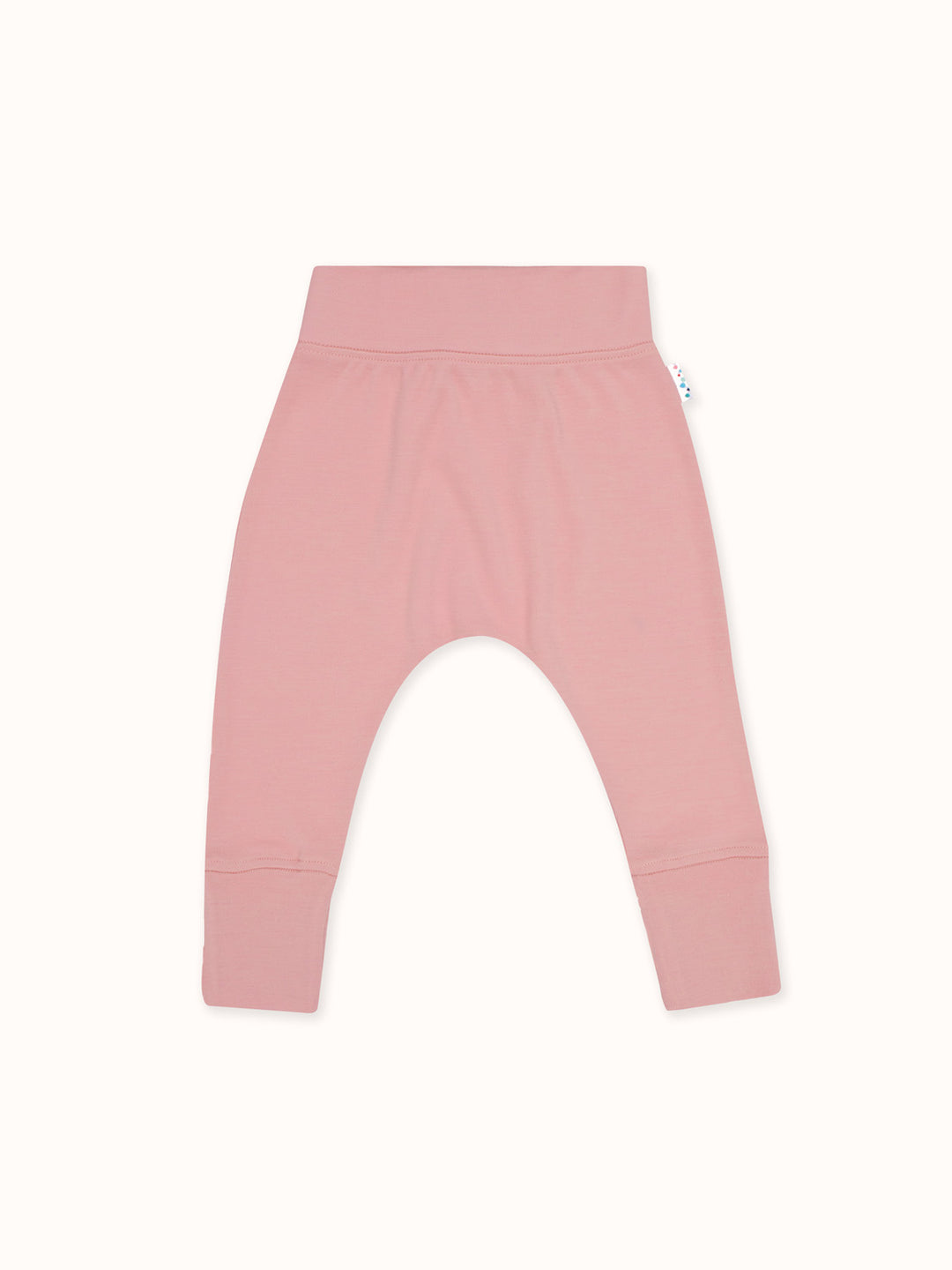 Merino baby legging pink #colour_vintage-rose