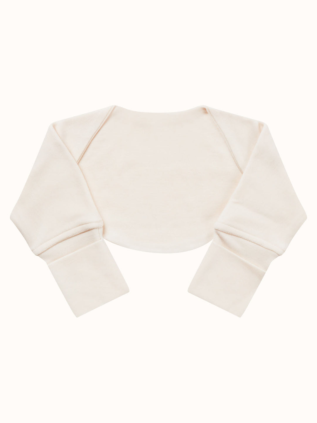Merino baby sleeping bag arms white  #colour_pure-ivory