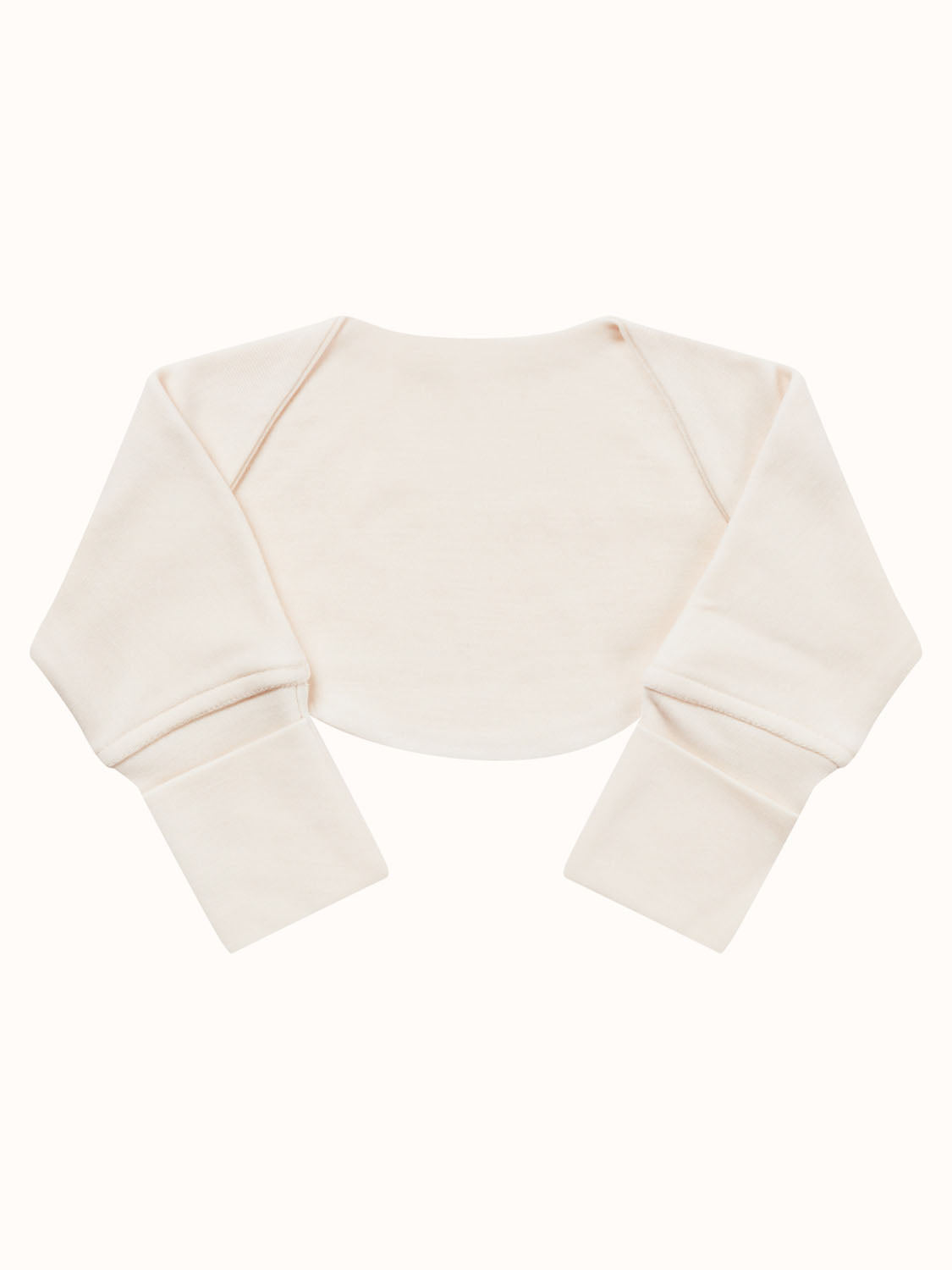 Merino baby sleeping bag arms white  #colour_pure-ivory