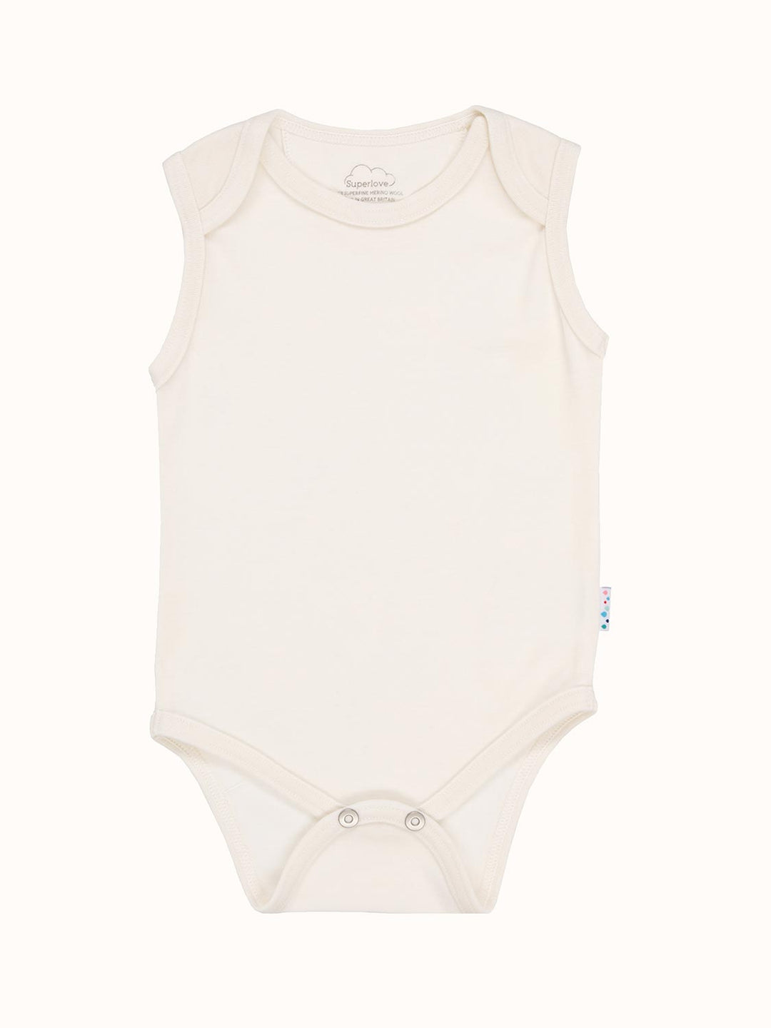 Merino baby vest white #colour_pure-ivory