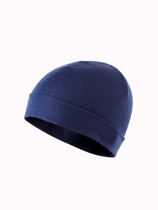 Merino beanie hat navy #colour_french-navy