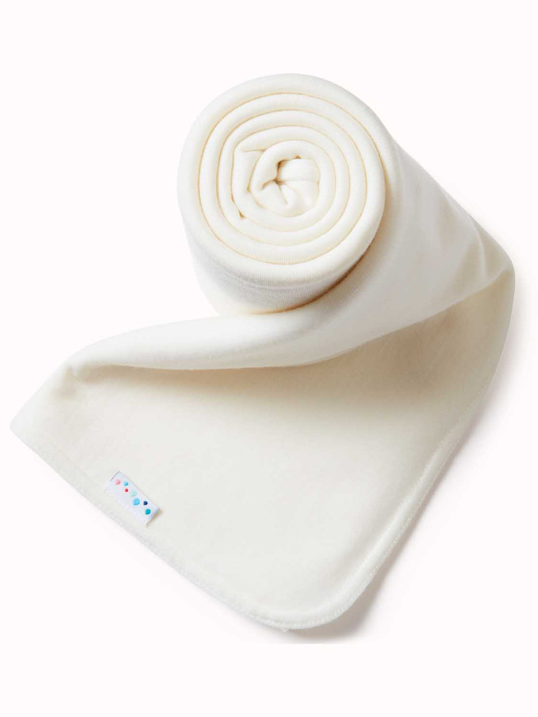 Merino blanket swaddle white #colour_pure-ivory