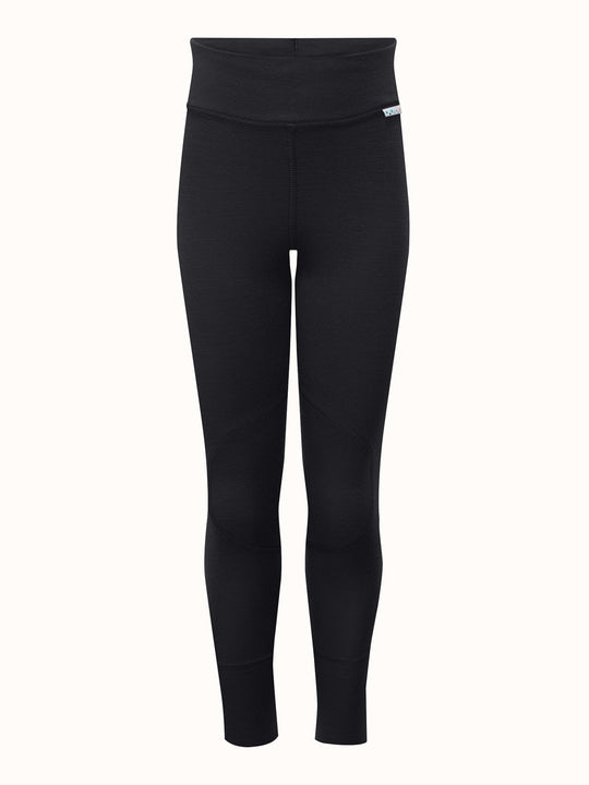 Merino kids thermal baselayer legging black #colour_ink