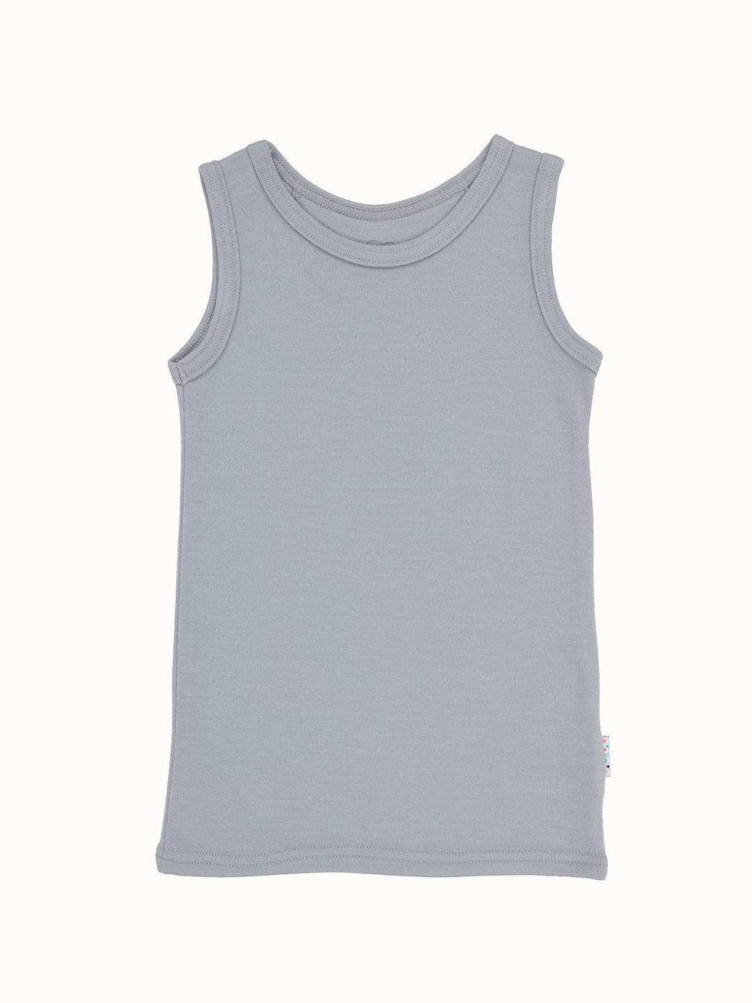 Kids Merino Vest Top Superlove Merino grey #colour_cloud-grey