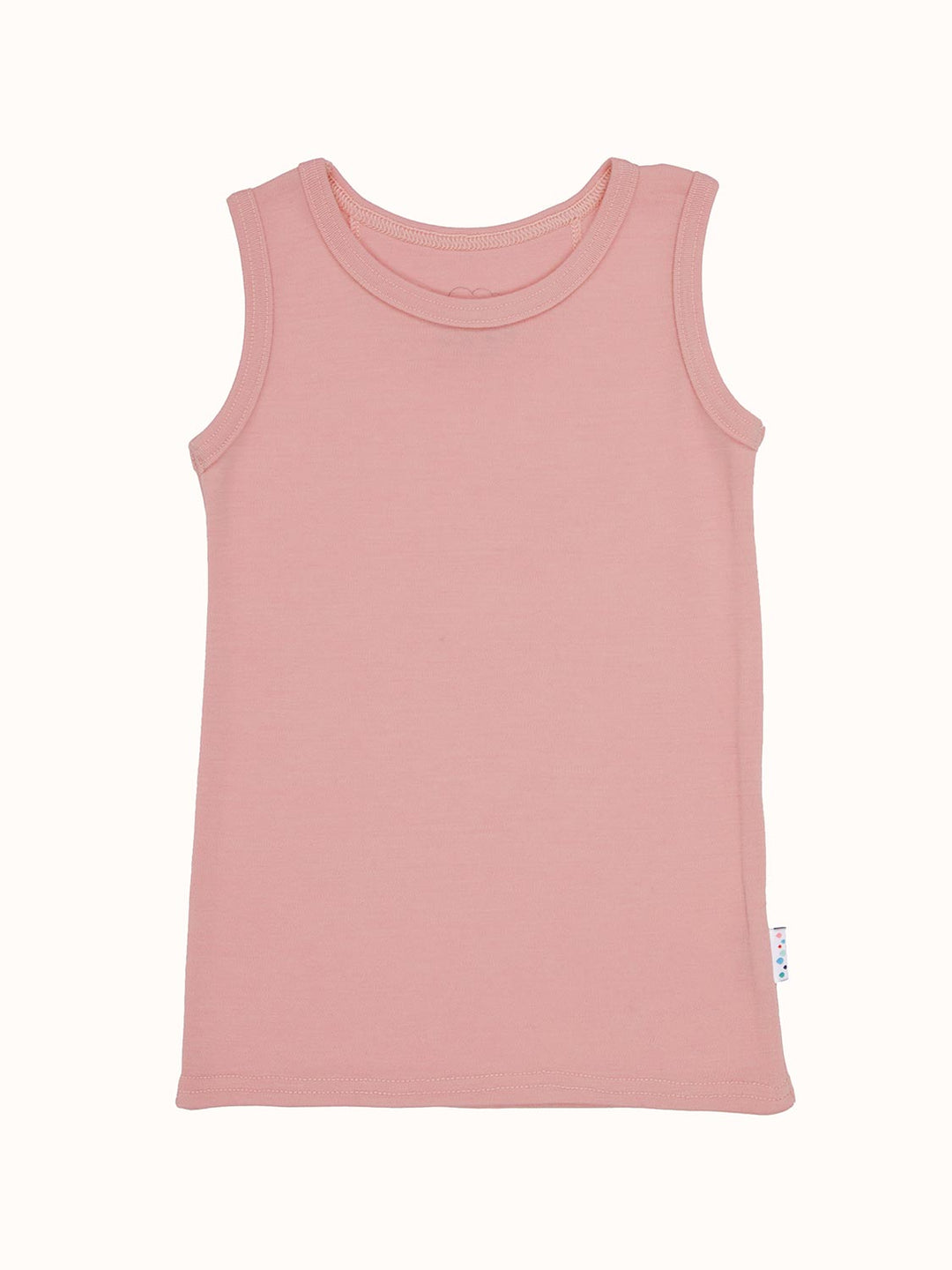 Kids Merino Vest Top Superlove Merino pink #colour_vintage-rose