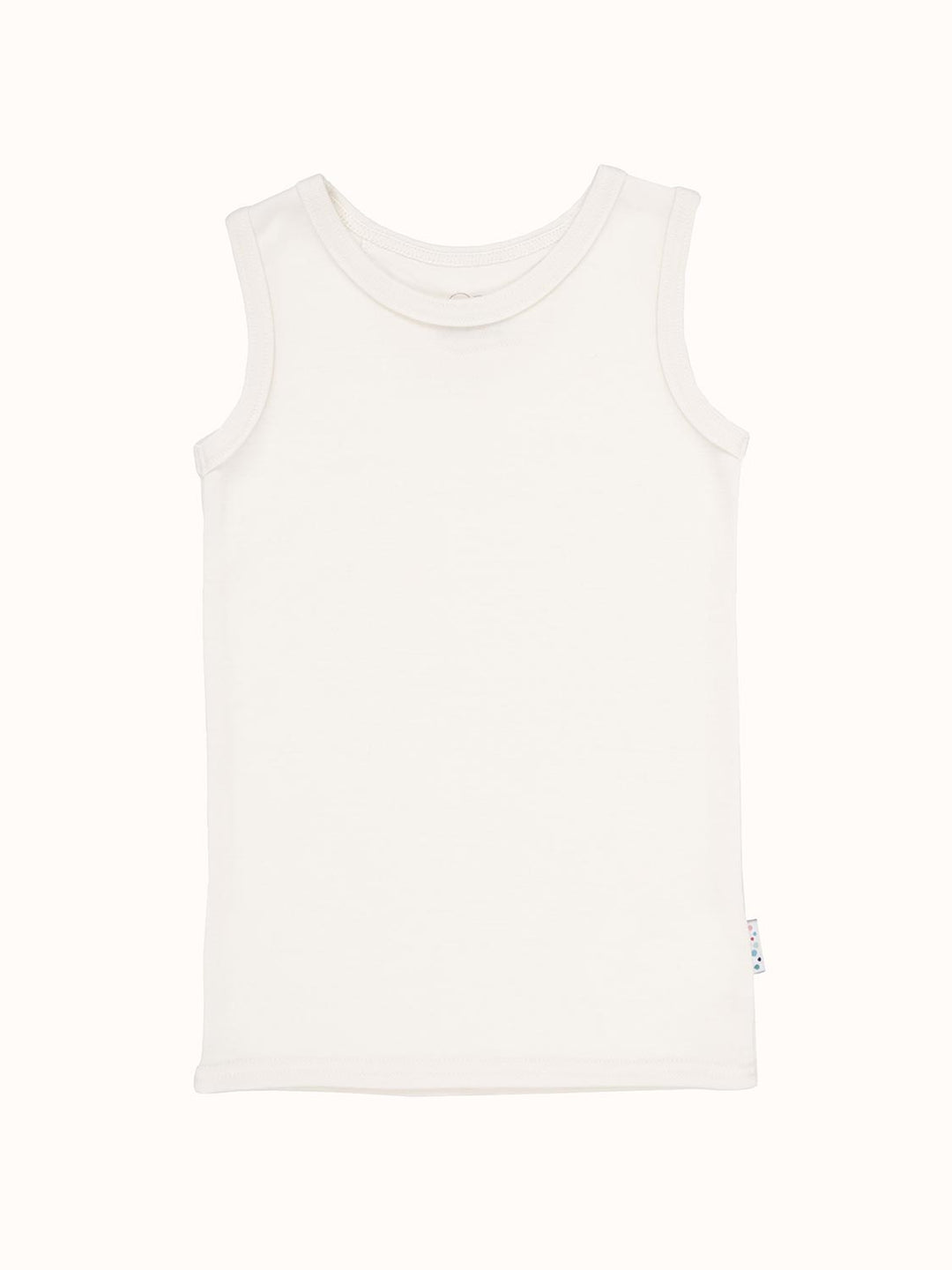 Kids Merino Vest Top Superlove Merino white #colour_pure-ivory