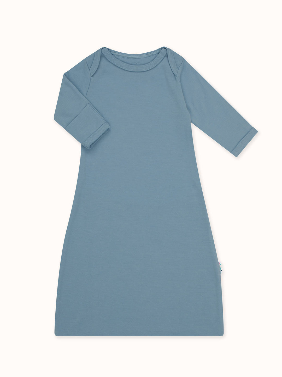 Merino newborn baby merino sleep gown blue #colour_lake