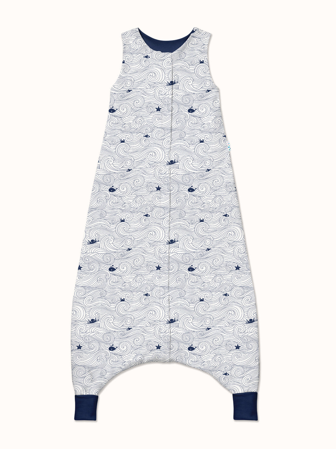 imperfect Merino toddler sleeping bag with feet ocean #colour_drifting-off