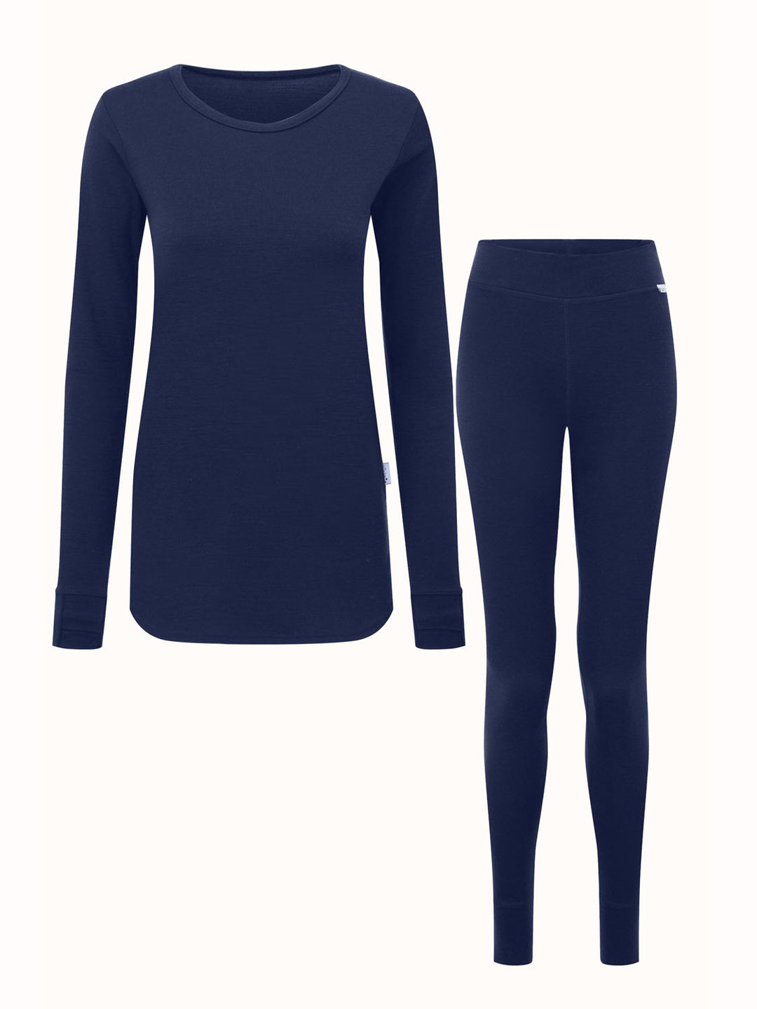 womens merino thermal base layer superlove merino navy #colour_french-navy