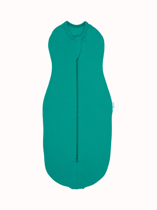 Merino zip swaddle green #colour_wild-green