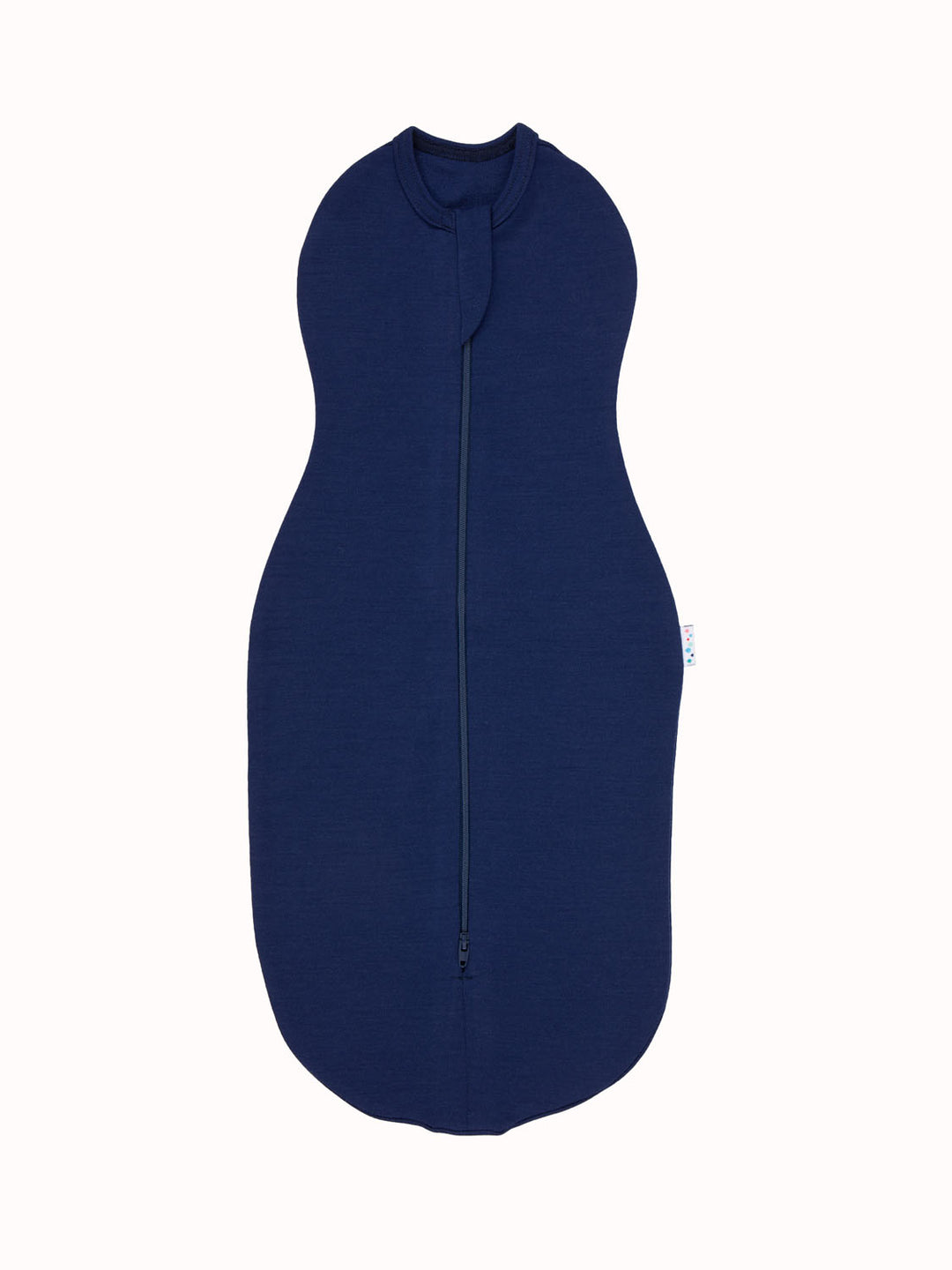 Merino zip swaddle navy #colour_french-navy