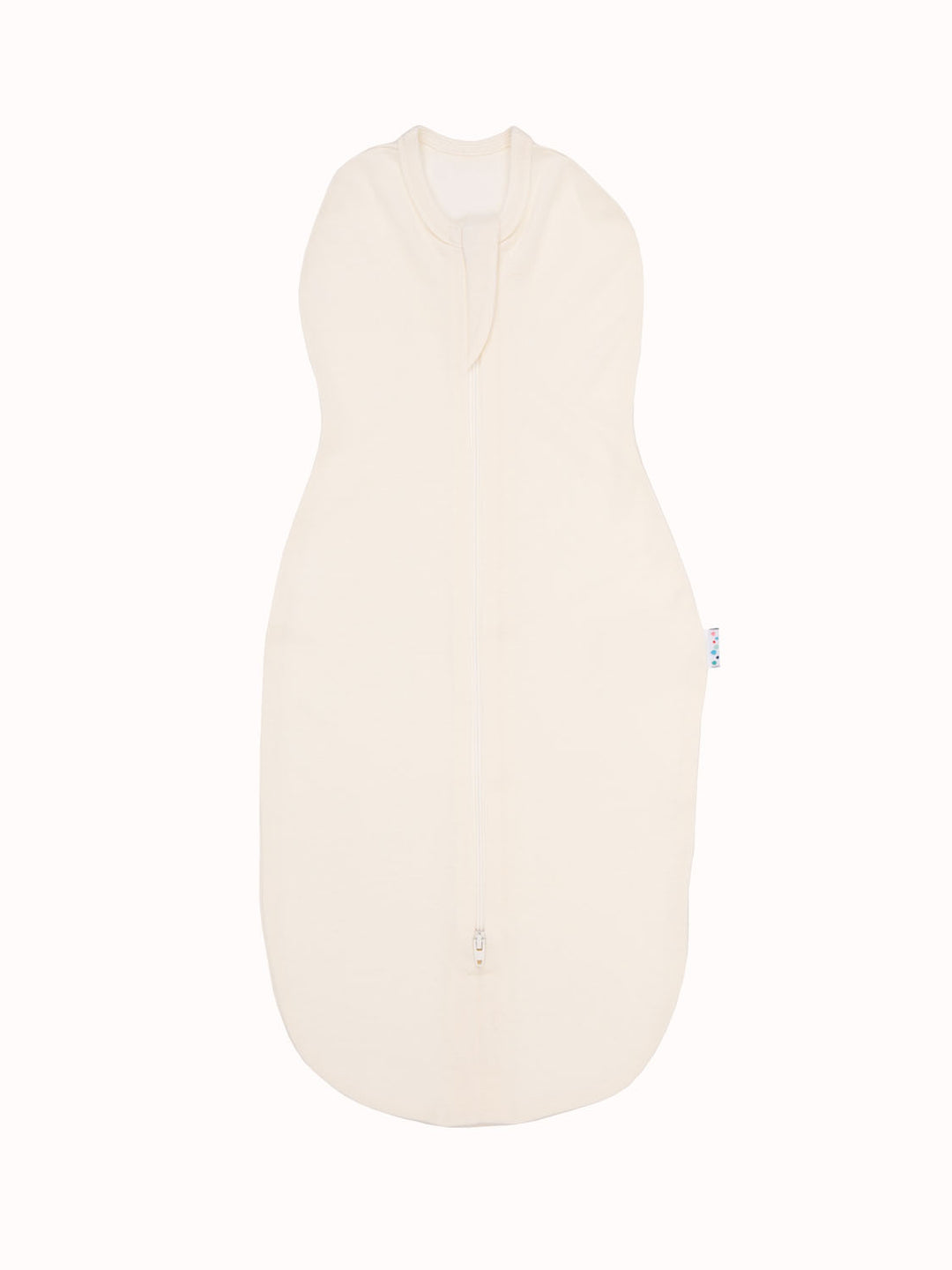 Merino zip swaddle white #colour_pure-ivory