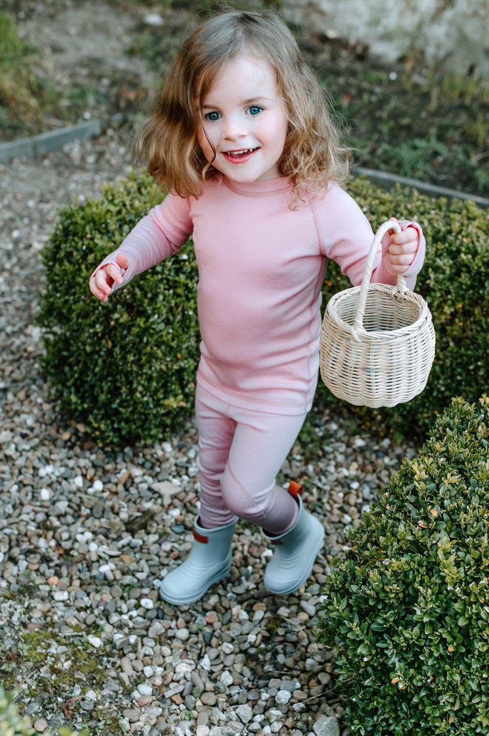 kids merino thermal base layer pink above #colour_vintage-rose