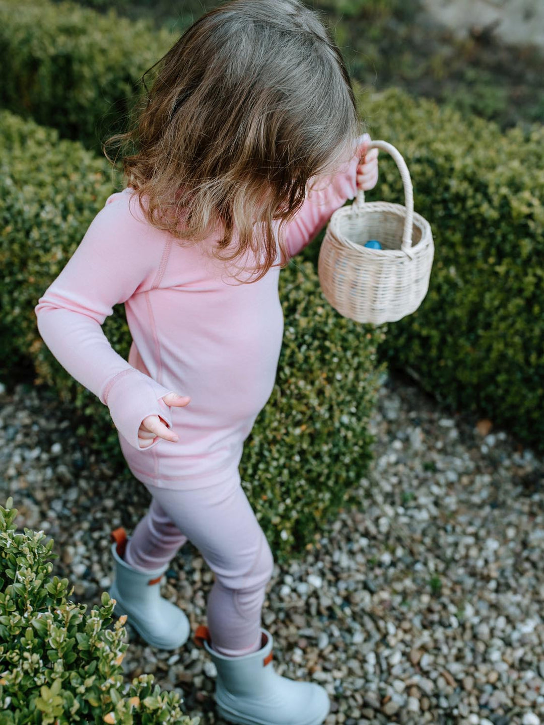 kids merino thermal base layer pink side #colour_vintage-rose