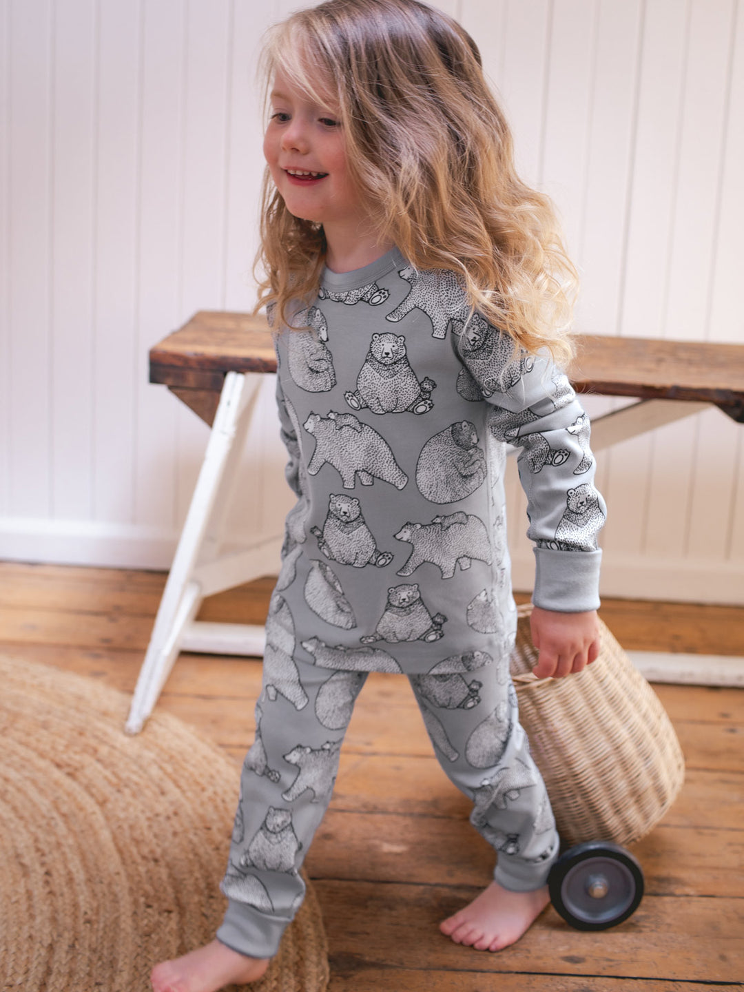 organic cotton kids pyjama PJ warm #colour_bearhugs-cloud-grey