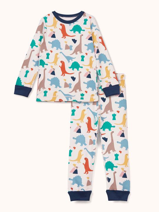 organic cotton kids pyjama PJ #colour_dinosaurs