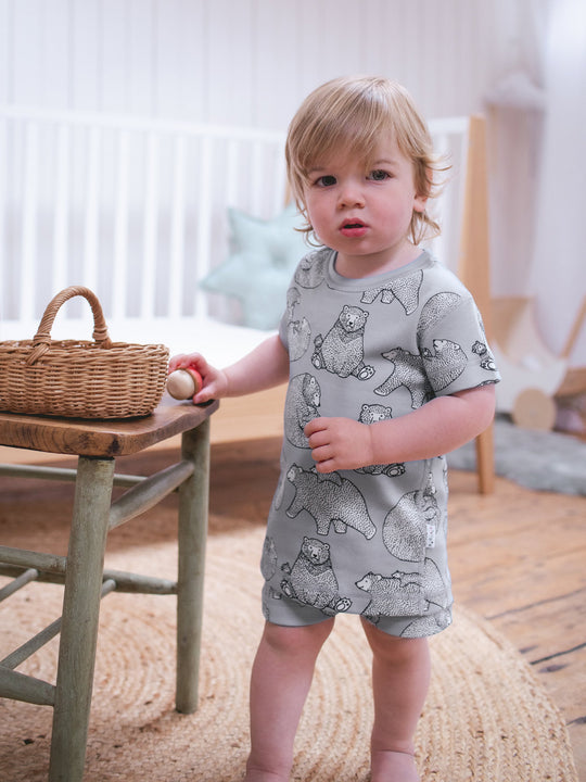 organic cotton kids pyjama PJ side #colour_bearhugs-cloud-grey