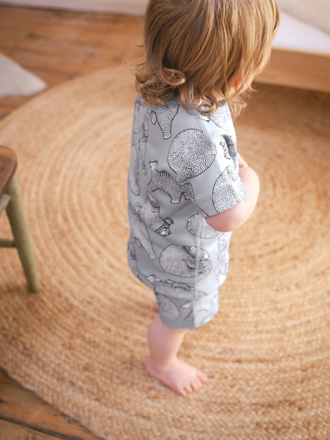 organic cotton kids pyjama PJ mood #colour_bearhugs-cloud-grey