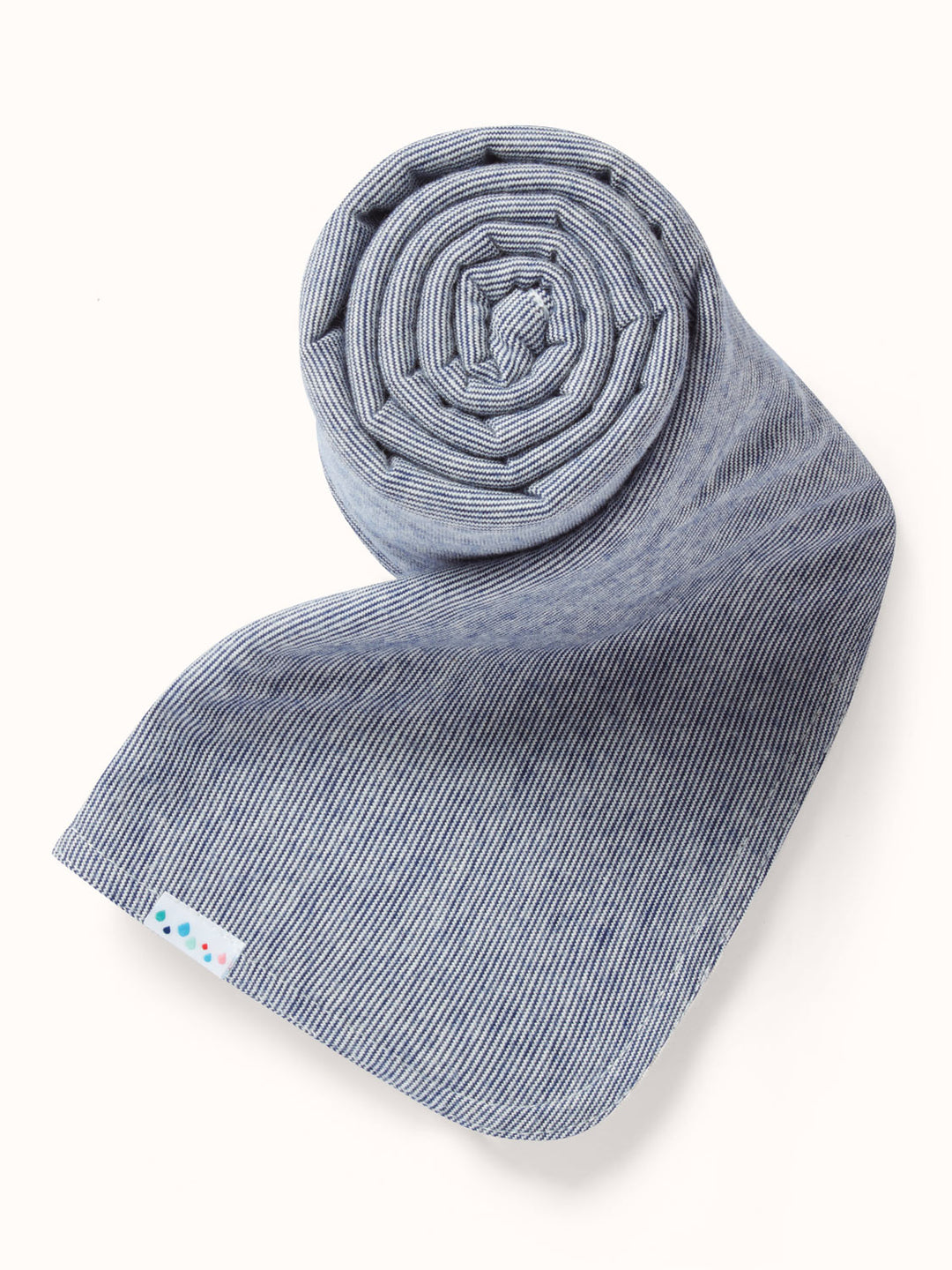 merino baby swaddle blanket navy superlove #colour_french-navy-melange