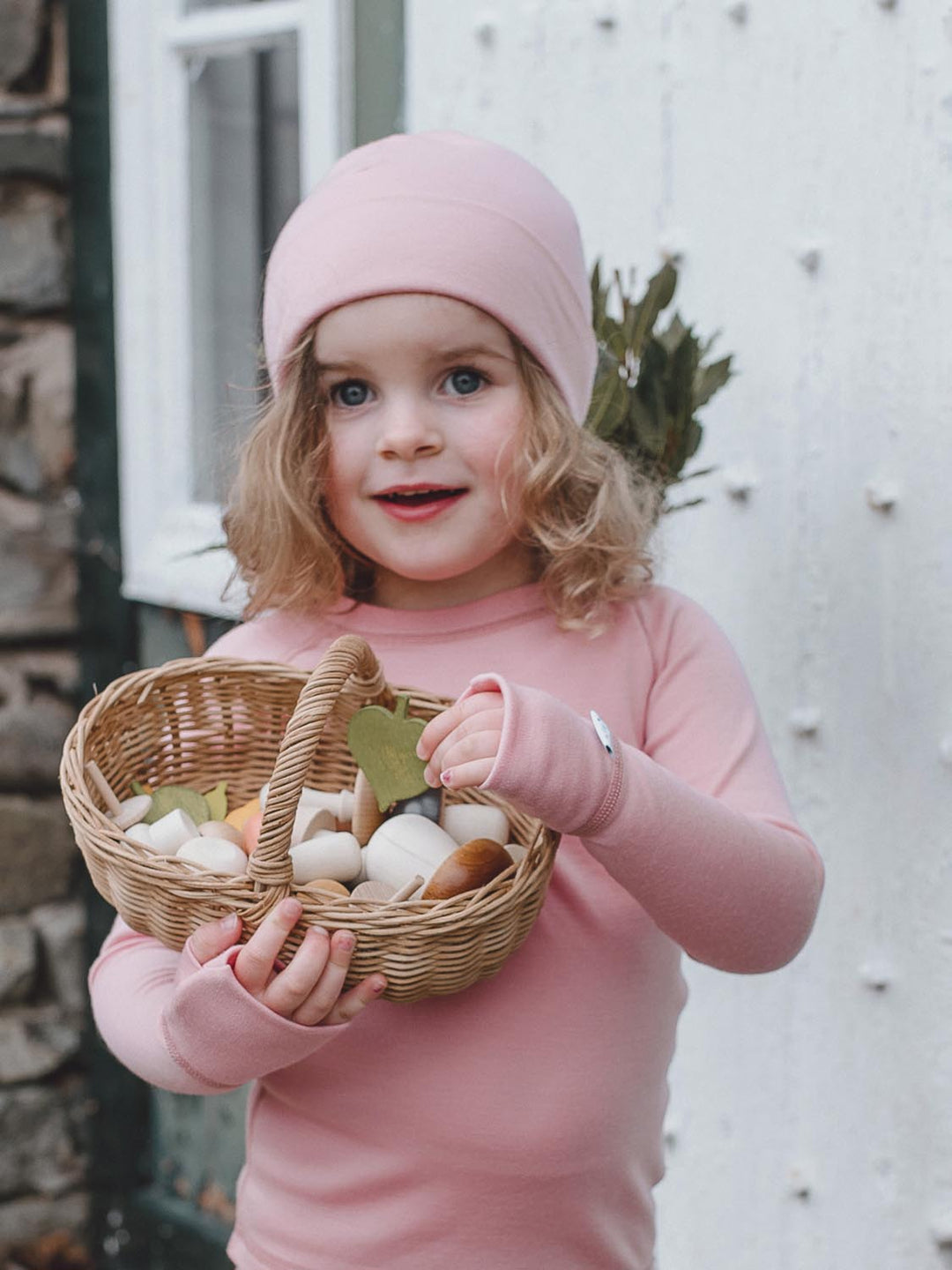 merino beanie pink front #colour_vintage-rose