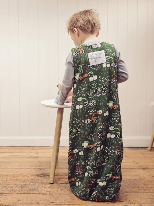 Merino toddler sleeping bag tractor side  #colour_tractor