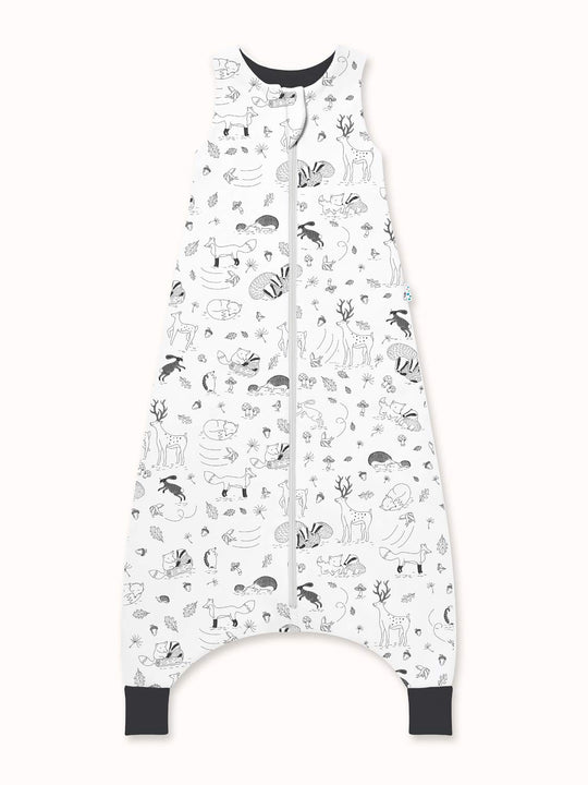 Merino toddler sleeping bag woodland animal still #colour_enchanted-forest