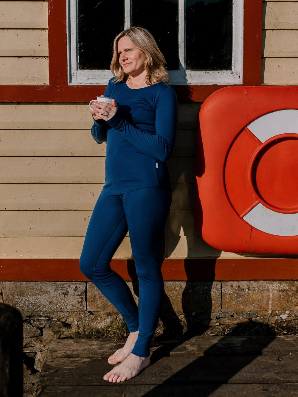 womens merino thermal baselayer superlove merino navy set #colour_french-navy
