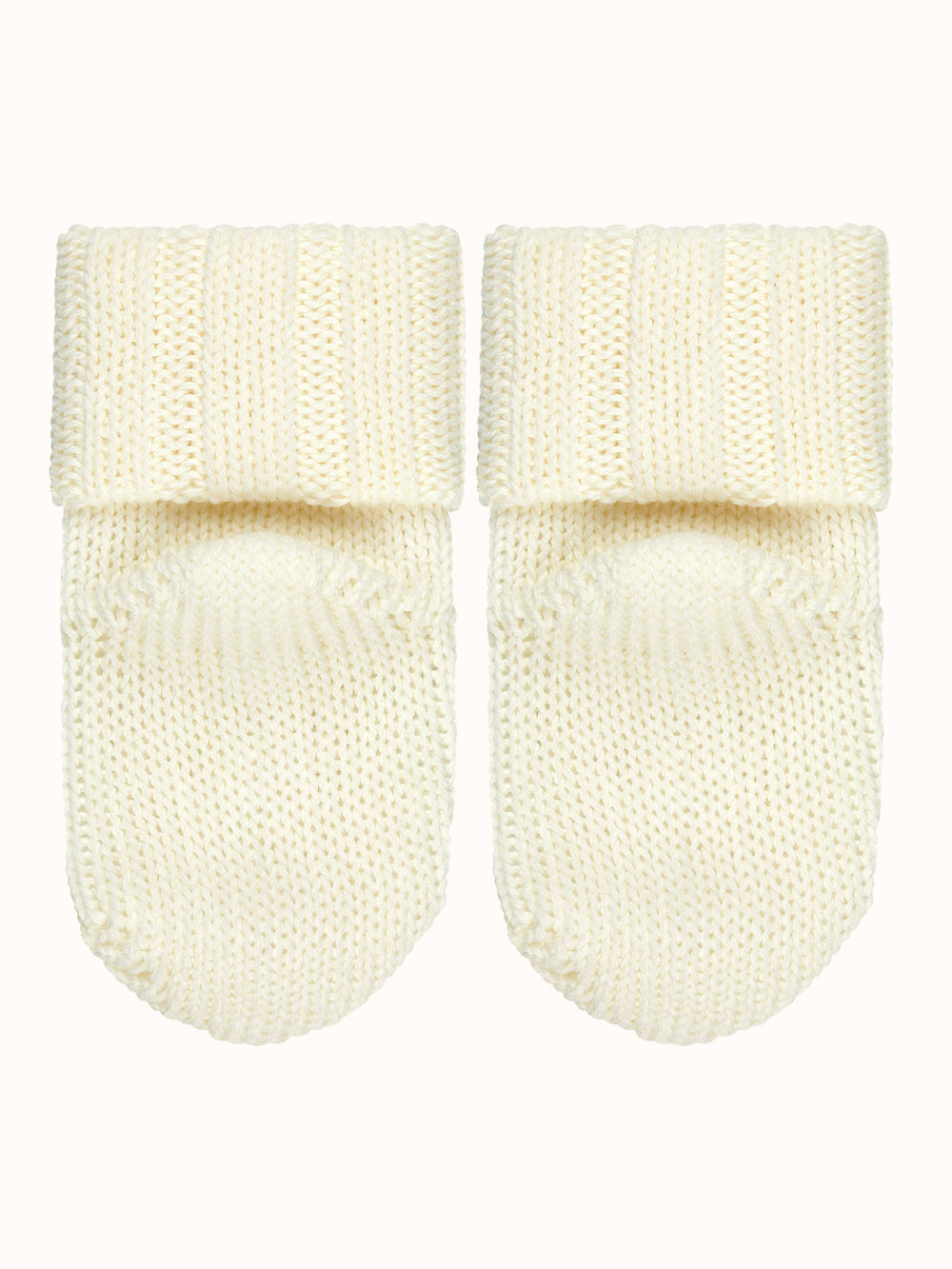 Baby Merino wool sock booties bottom by falke #colour_off-white