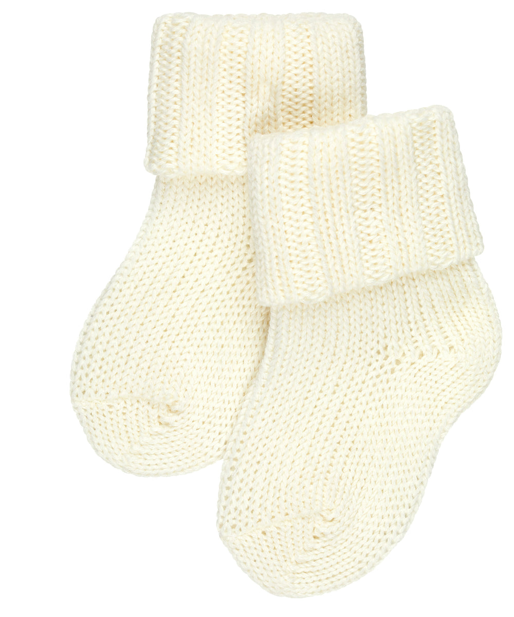 Baby Merino wool sock booties by falke #colour_off-white
