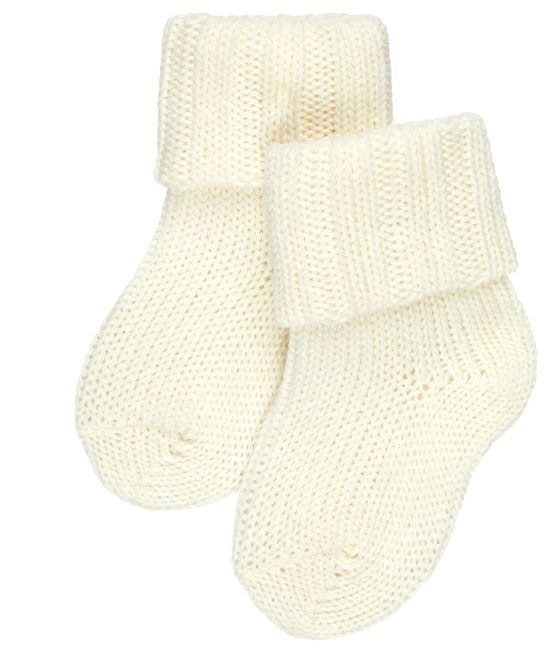 Baby Merino wool sock booties by falke #colour_off-white