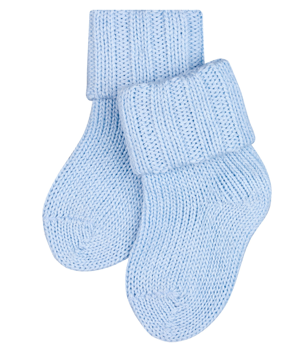 Baby Merino wool sock booties by falke #colour_crystal-blue