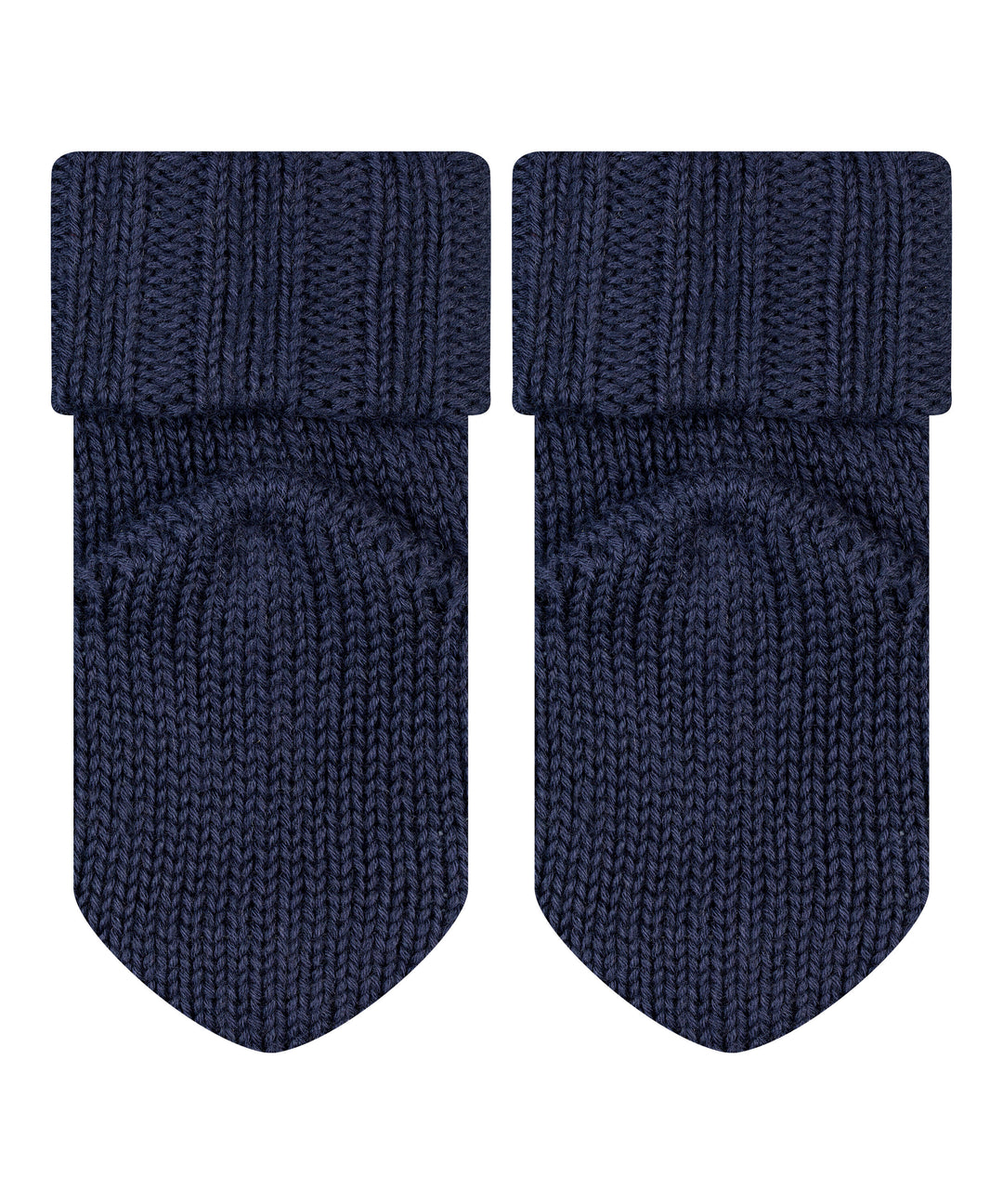 Baby Merino wool sock booties by falke  rear #colour_dark-navy