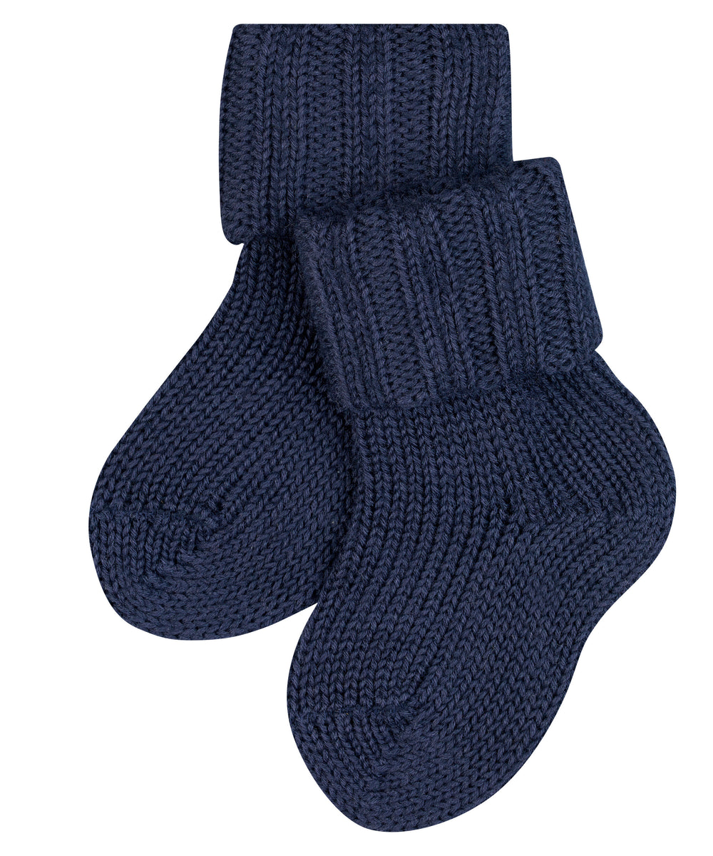 Baby Merino wool sock booties by falke #colour_dark-navy