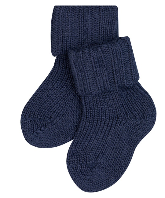Baby Merino wool sock booties by falke #colour_dark-navy