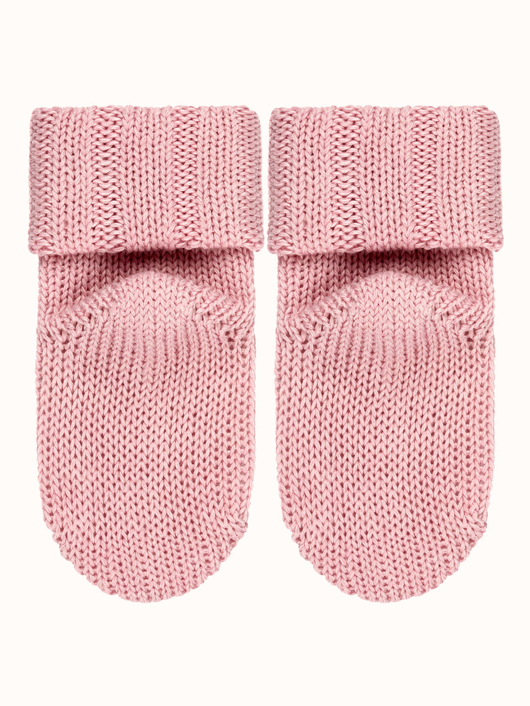 Baby Merino wool sock booties bottom in pink by falke #colour_thulit
