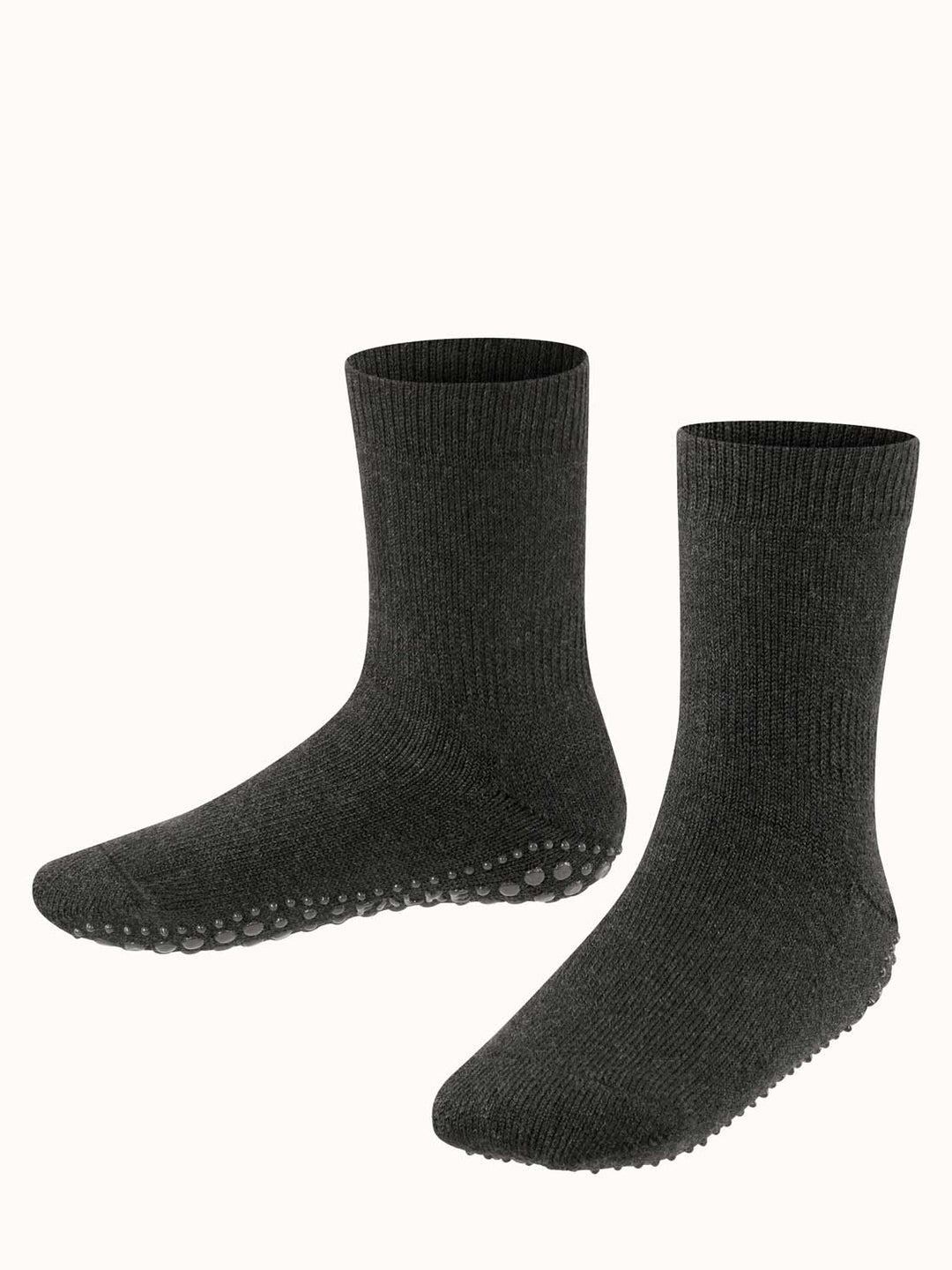 Merino toddler slipper socks front #colour_asphalt-grey