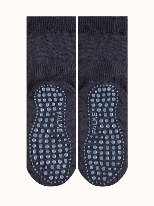 Merino toddler slipper socks sole #colour_dark-marine