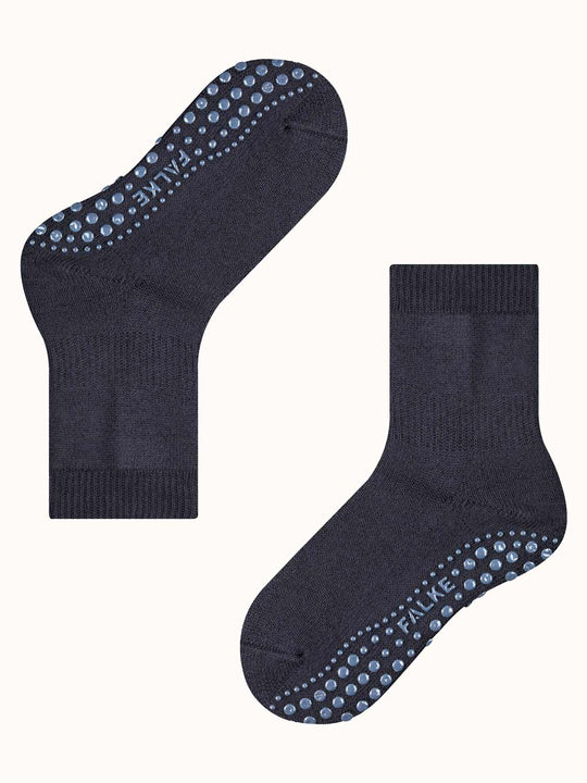 Merino toddler slipper socks side #colour_dark-marine