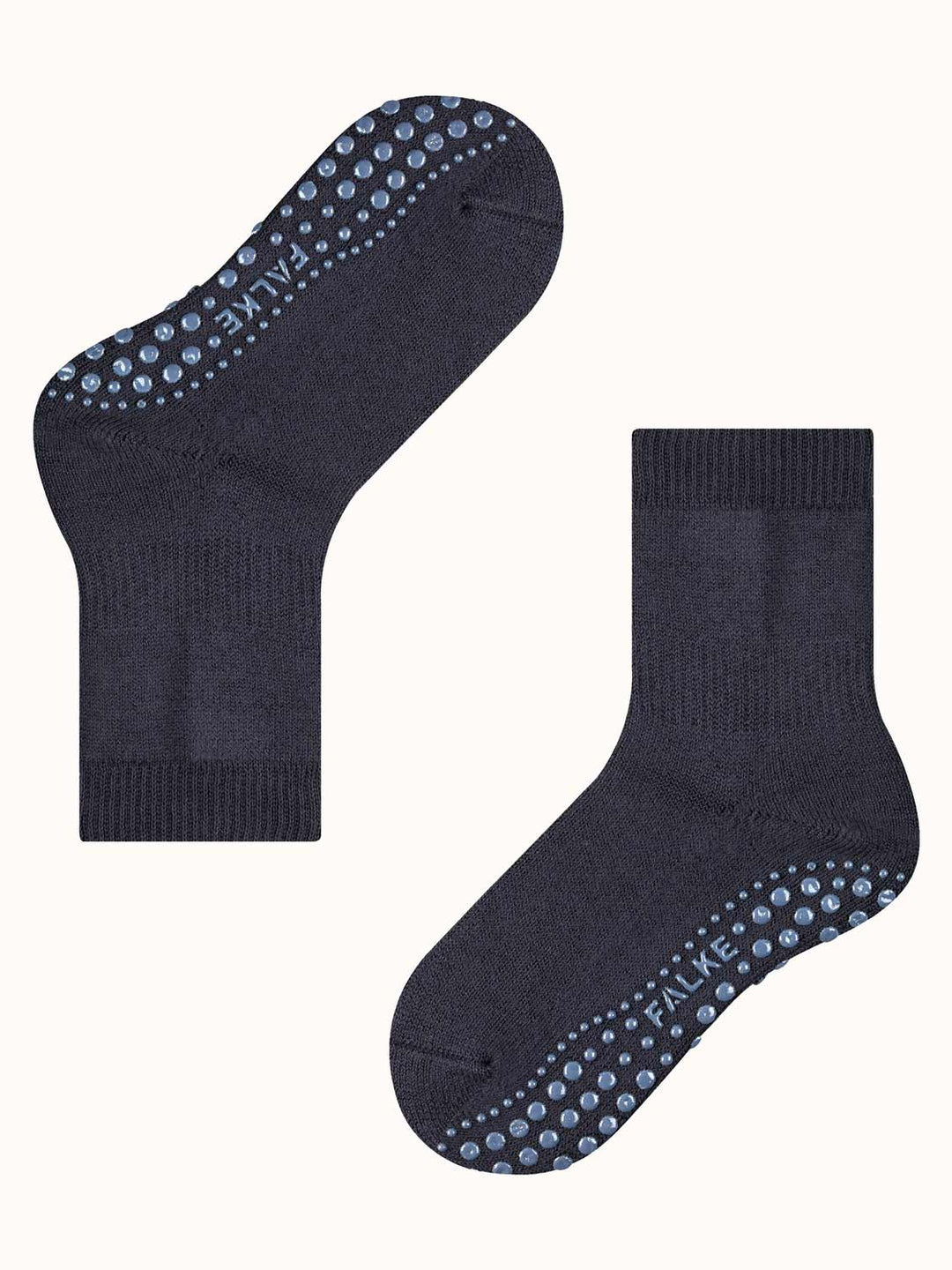 Falke - Navy Blue Wool Slipper Socks