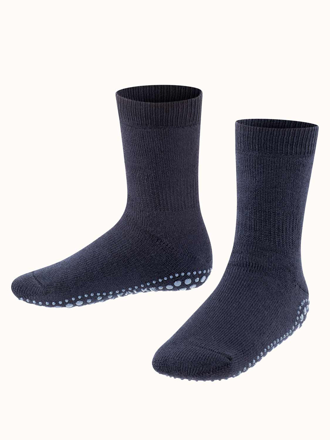 Merino toddler slipper socks front #colour_dark-marine
