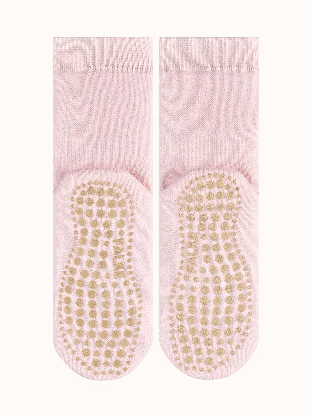 Merino toddler slipper socks sole #colour_powder-rose