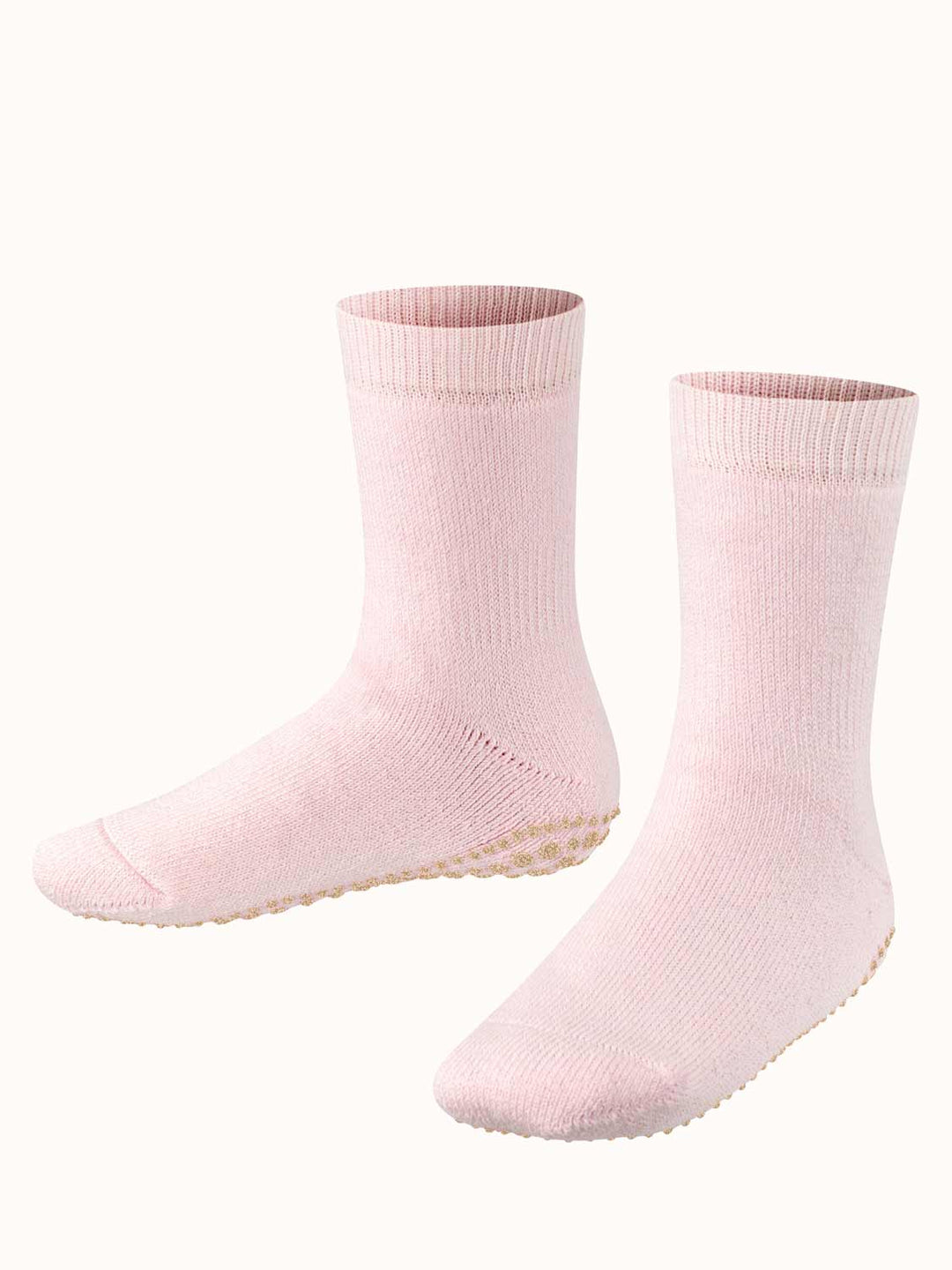 Merino toddler slipper socks front #colour_powder-rose