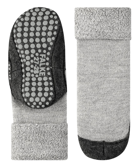 Merino wool toddler and kids felted slipper socks light grey non slip soles #colour_light-grey