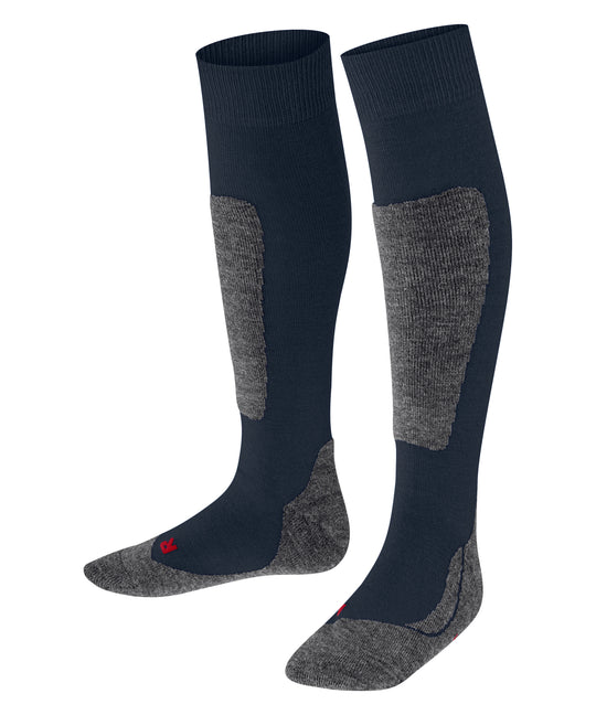 Merino kids ski socks falke blue alt side #colour_space-blue