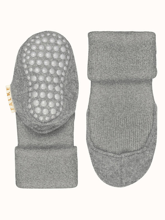 Merino wool baby felted slipper socks  light grey bottom #colour_light-grey