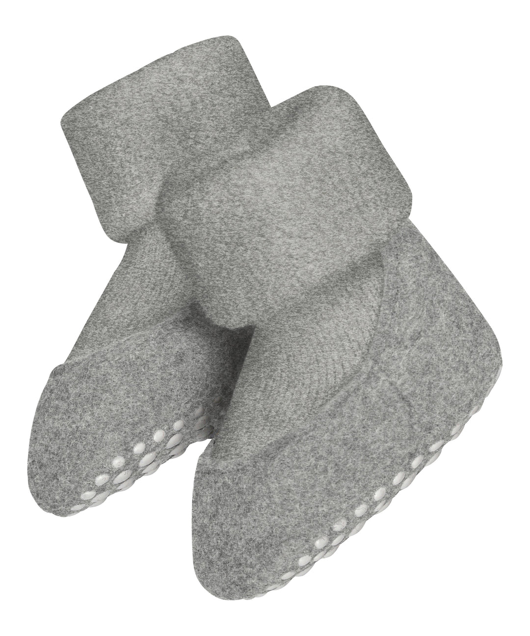 Merino wool baby felted slipper socks  light grey #colour_light-grey