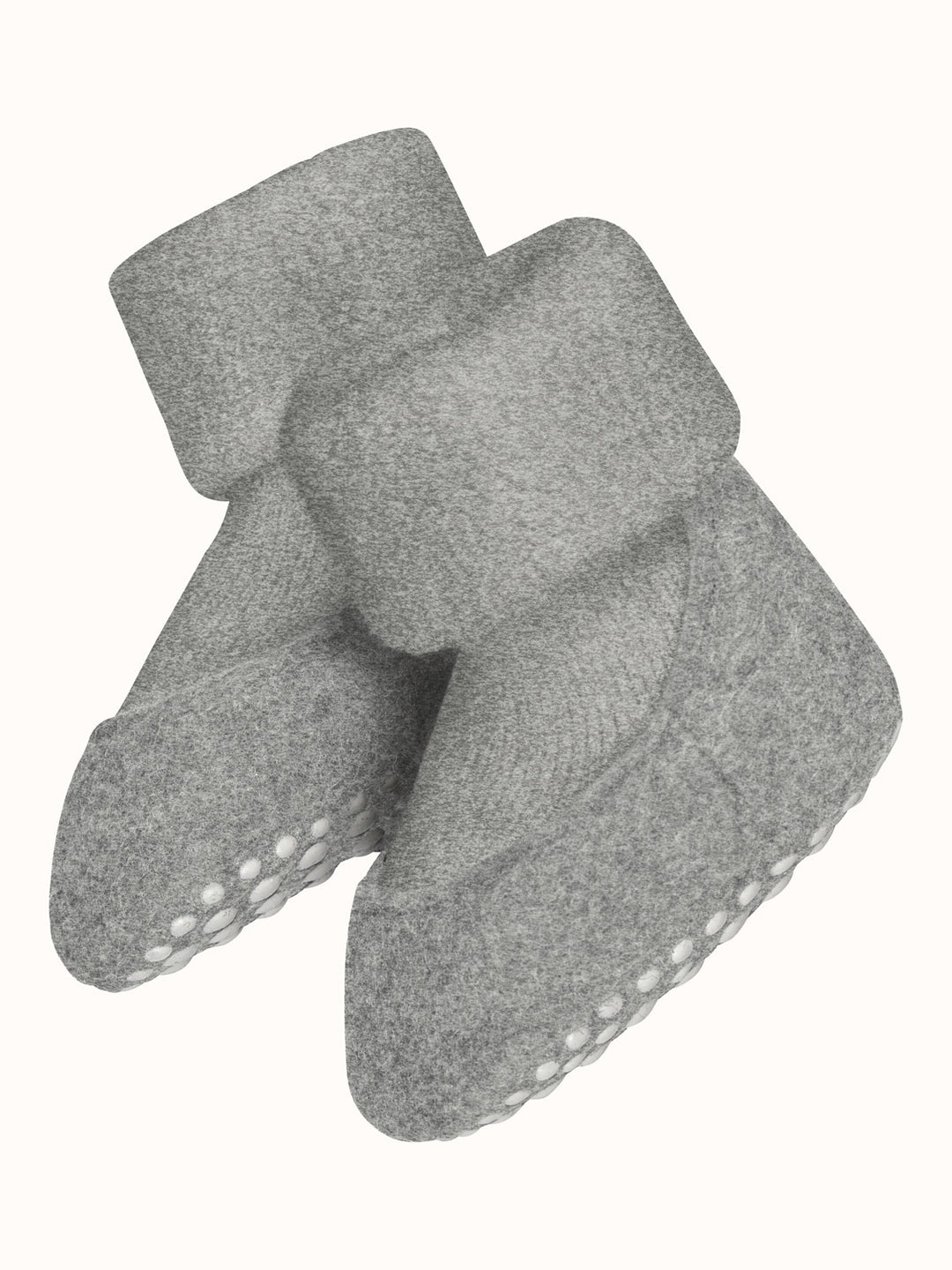 Merino wool baby felted slipper socks  light grey #colour_light-grey