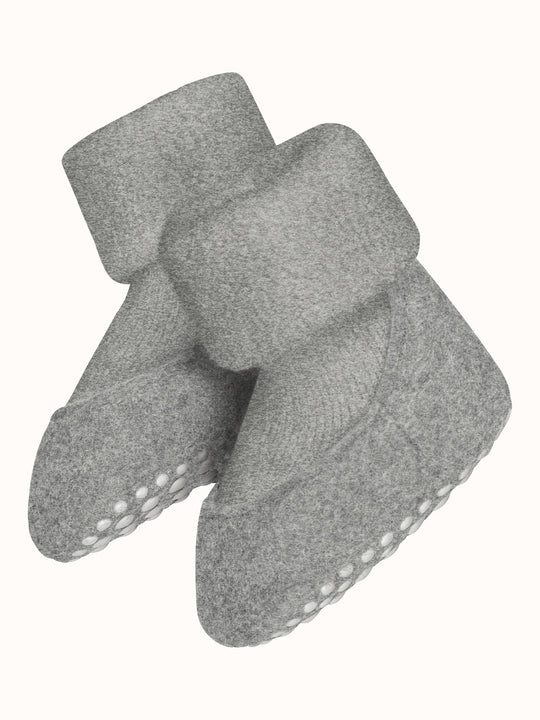Merino wool baby felted slipper socks  light grey #colour_light-grey