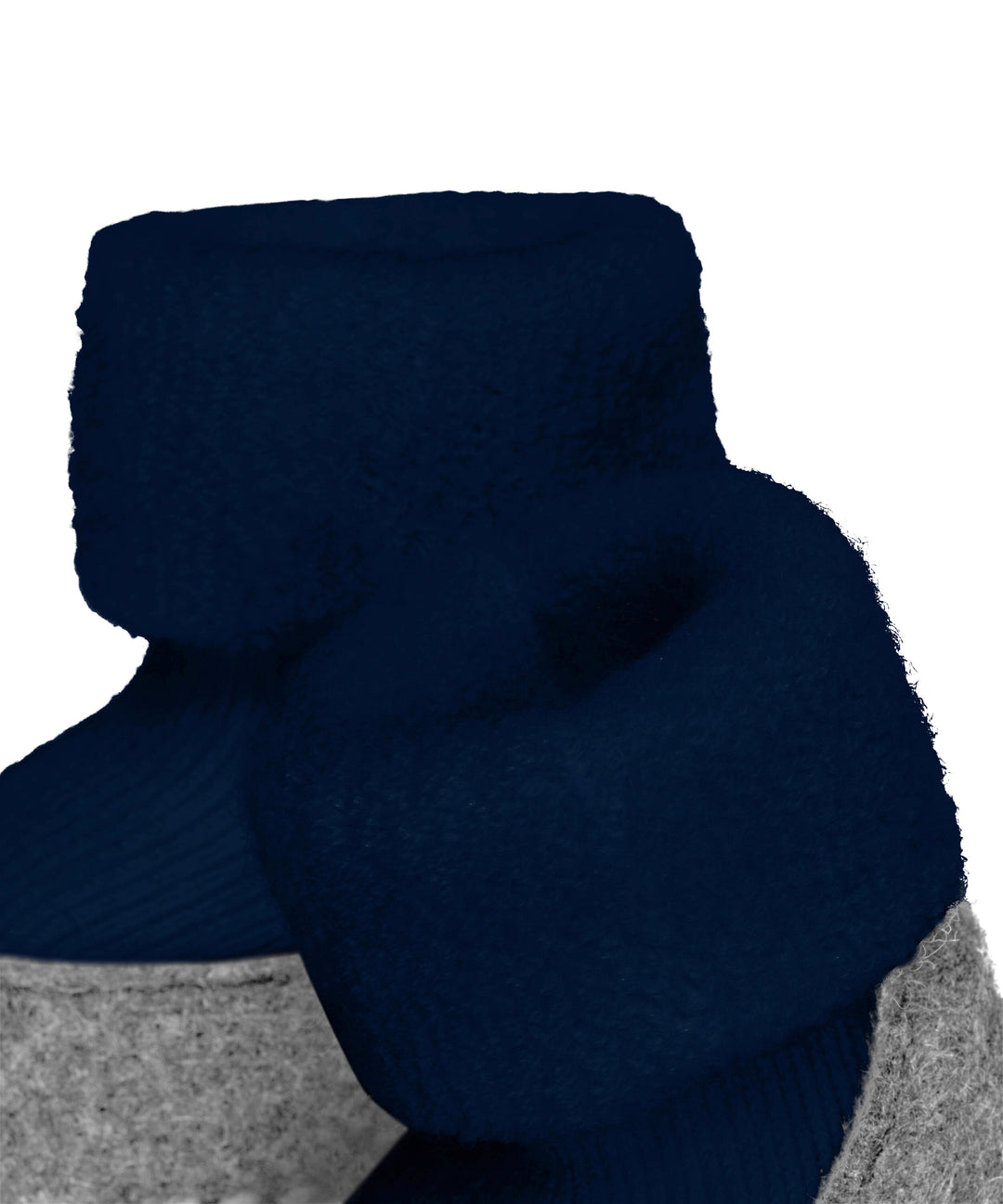 Merino wool baby felted slipper socks  navy blue closeup #colour_marine