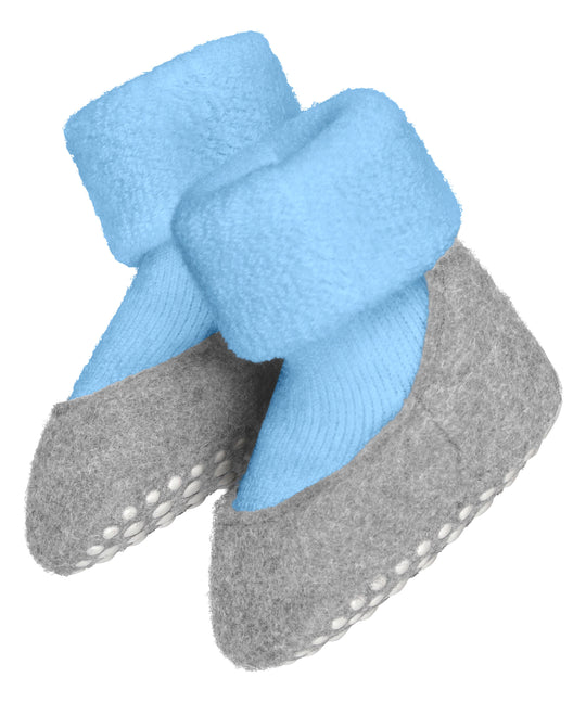 Merino wool baby felted slipper socks  light blue #colour_crystal-blue